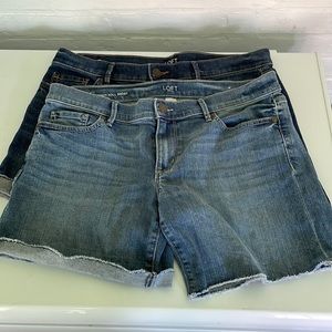 Loft denim shorts.